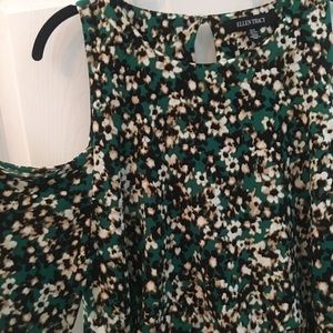 Cold shoulder floral maxi dress